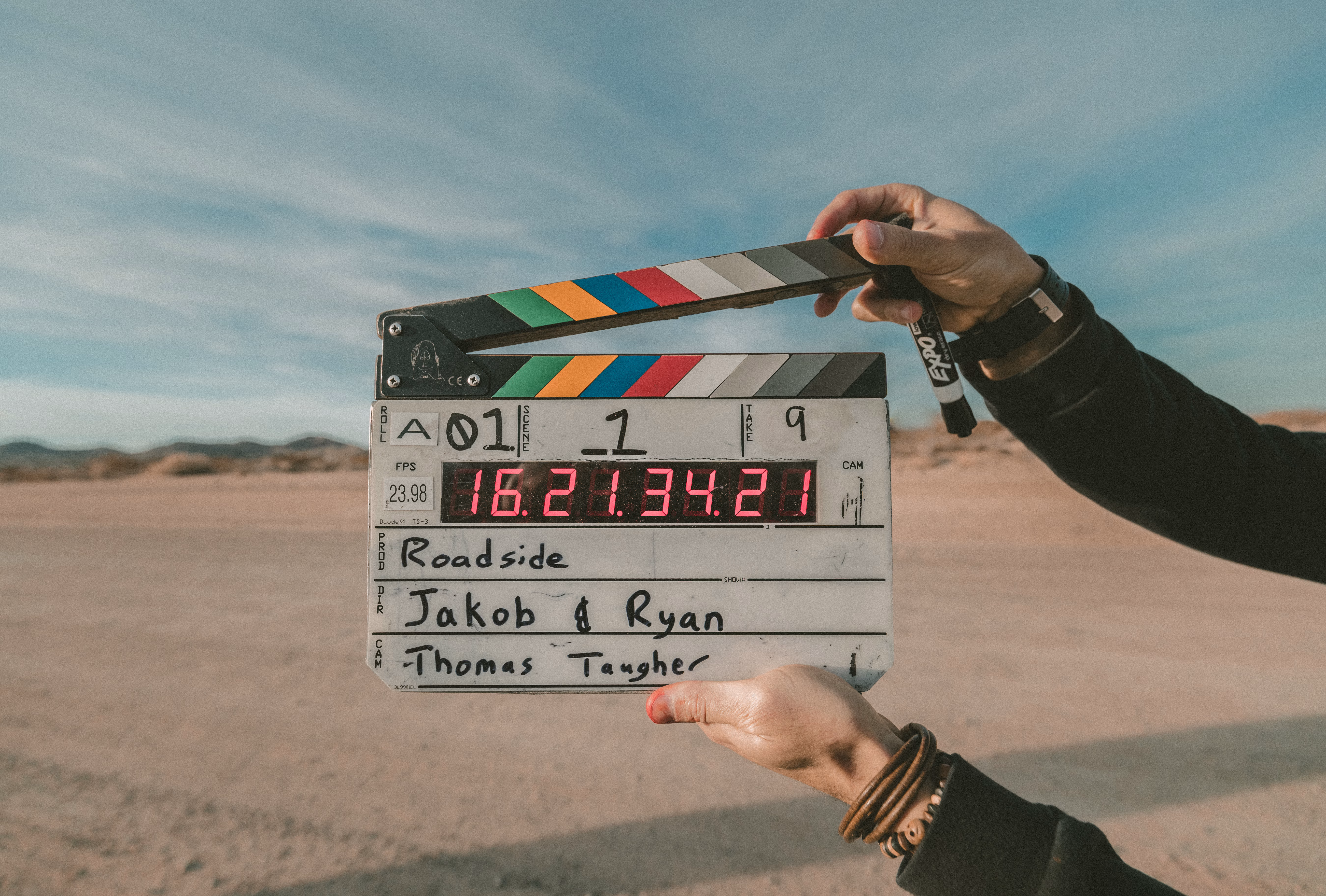 Professional cinematic production camera setup